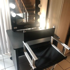 Large vanity and chair
